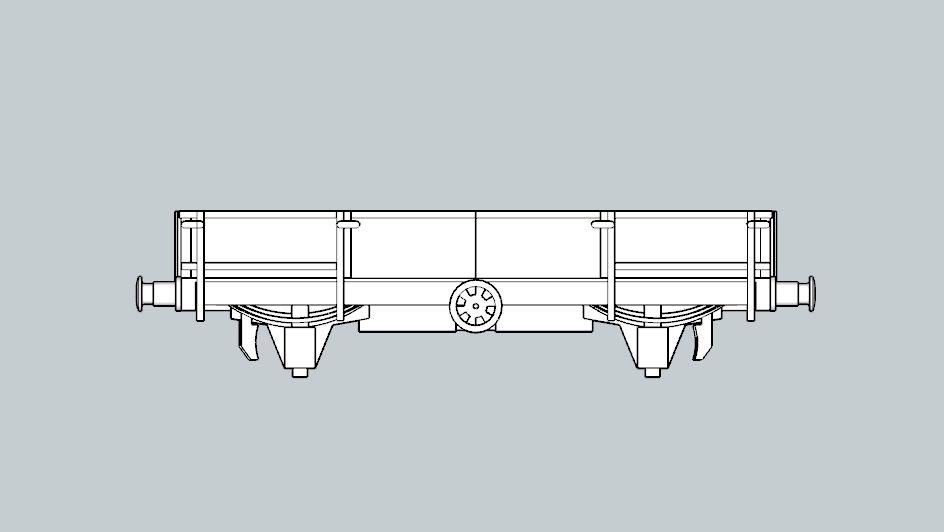 (image for) LBSC 20 ton Ballast Wagon Wagon d1755 (5 Pack) - Early